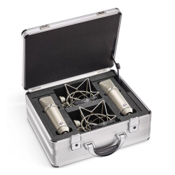 Neumann U 87 Ai Condenser Microphone Stereo Set - Nickel