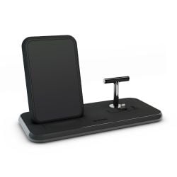 ZENS Aluminium Dual Wireless Charger + Dock 10W - Black