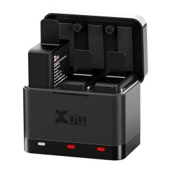 Xvive Audio U5C Battery Charger Case with Three Batteries for U5 Wireless Systems