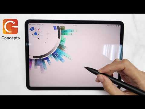 Adonit Note+ stylus use on Concepts APP