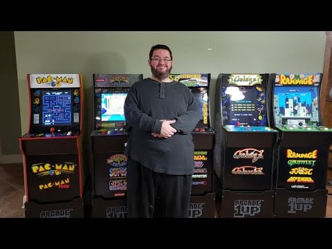 I turned My HOUSE into an ARCADE! Arcade1up REVIEW! Pac-man, Galaga, Rampage, Street Fighter