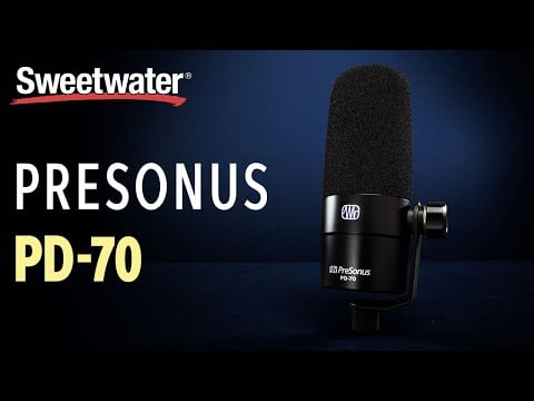 PreSonus PD-70 Dynamic Cardioid Broadcast Microphone Demo