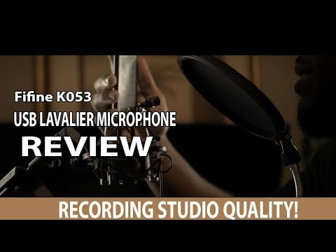 Lavalier microphone with music studio quality | Fifine K053 review